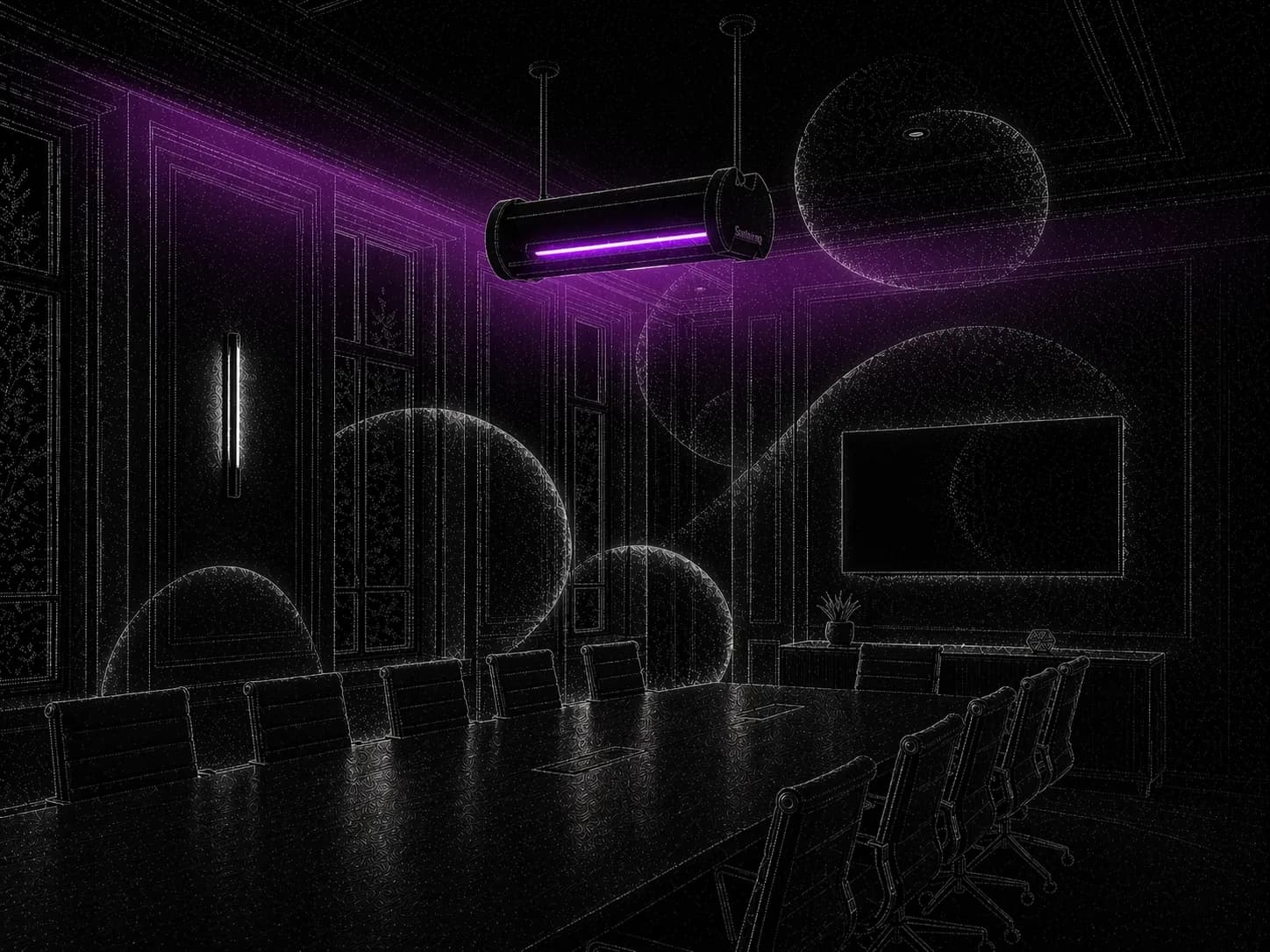 Spectrum hero. LED on the left, UV on the right
